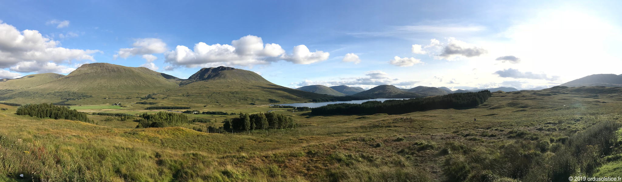 Panorama de Glencoe, Loch et montagnes
